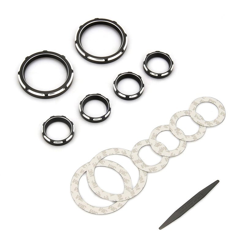 ALLOYFORGE Speedometer Gauge Bezel Kit for Harley Street Glide, Electra Glide, Road Glide, Trike, 1996-2013 (Black) - Image 2
